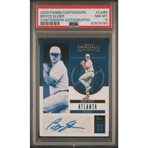 2020 Panini Contenders Autographs Bryce Elder Contenders Autographs PSA 8